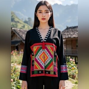 Size XXL - Hill Tribe Hemp Top 01